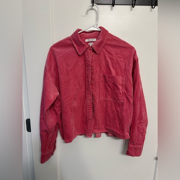 Madewell Variegated Corduroy Button-Up Shirt - Picture 2 of 10